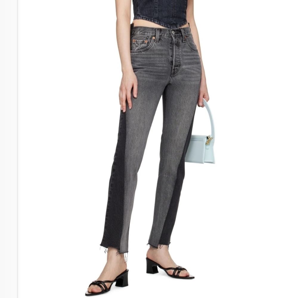 Levi's Black 501 Spliced Jeans